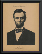 Abraham Lincoln Autograph Reprint & Photo On 100 Year Old Paper *P193 picture