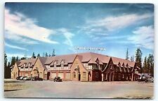 1950s WEST YELLOWSTONE MT STAGE COACH INN COFFEE BAR LOUNGE HOTEL POSTCARD P2934 picture