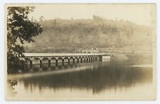 Vintage Photo RPPC Stevenson Dam Bridge Culvert water Stevenson Monroe CT 1920 picture
