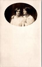 RPPC Two Women pals    AZO 1904-1918 picture