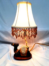 Small Ting Shen Table Lamp Arabian Royal Ornate Sitting Camel W Beaded Shade    picture