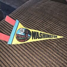 Vintage Washington The Evergreen State 8.5 Inch Banner picture