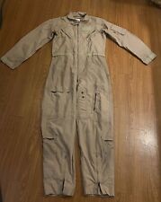 Flight Suit Tan Military Coveralls Overalls USAF Army Men Flyer 40L picture