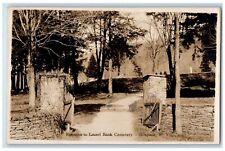 c1920's Entrance To Laurel Bank Cemetery Deposit NY RPPC Photo Posted Postcard picture