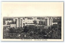 c1930's The Quadrangle Building Wellesley College Massachusetts MA Postcard picture