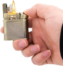 Fluid Refillable Lighter Windproof Vintage One Press Ignition Personalized MENS picture