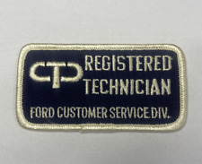 Vintage Ford Registered Technician Employee Patch Customer Service Division picture