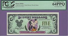 1996 D $5 Goofy DISNEY DOLLAR * D00001781A * Graded PCGS 64PPQ VERY CHOICE NEW picture