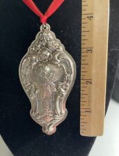 VINTAGE LUNT STERLING SILVER CHRISTMAS HOLIDAY TREE ORNAMENT  Lunt 1992 Angel picture