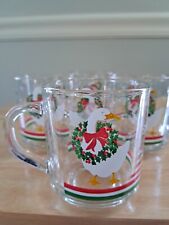 Vintage Libbey Christmas Goose Glasses (4) picture
