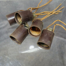 LOT #869: (5) Vintage Bakelite Sockets with Leads picture