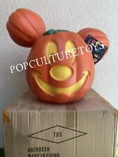 Disney Parks 2023 Giant Mickey Mouse Light Up Pumpkin Jack-O-Lantern Damaged picture