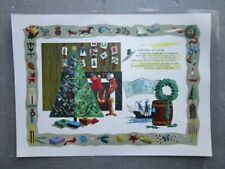Vintage United States Christmas Sealed Placemat Christmas -A19 picture
