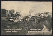 CPA Vouziers, fire in the sawmill 1915 1917  picture