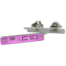 SpaceX pin Space X dual pin back pink lapel pin Breast Cancer Awareness month GG picture