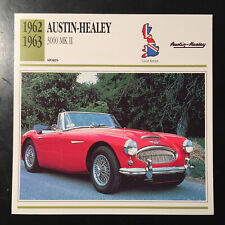 Austin-Healey 3000 MK II 1962-1963 Spec Sheet Info Card picture