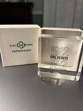 Vintage 1912-1972 Girl Scout 60th Anniversary Paperweight Award With BOX picture