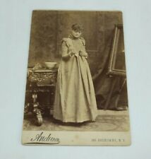 RARE May Gallagher Theater Star Actress Anderson NY Cabinet Card Photograph picture