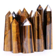 Wholesale Lot 1 Lb Natural Tiger Eye Stone Obelisk Tower Crystal Wand Energy picture