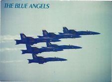 Vintage Postcard 4x6- 6 F/A-18A hornet aircraft of the Blue Angels Demonstration picture