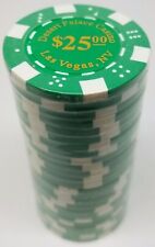 Poker Chips (25) $25 Desert Palace 11.5 gram Clay Composite picture