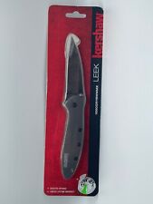 Kershaw Leek Knife Silver Plain Blade Pocket Knife 1660GRYBWWMX 0624 picture