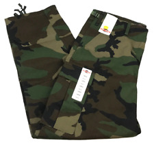 Tru-Spec Mens Sz Large Military Combat Pants Cargo Camouflage Camo Buttonfly NOS picture