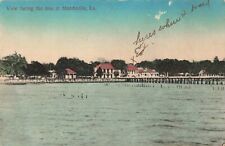 View Facing the Lake Mandeville Louisiana LA c1910 Postcard picture