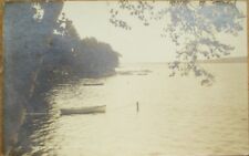 Smithfield, ME 1920s Realphoto Postcard: North Pond, Boats - Maine picture