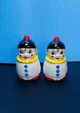 Vintage Goebel West Germany Colorful Clown Character/Toby Salt & Pepper Shaker picture