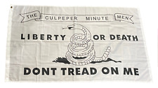 Culpeper Minute Men, Liberty or Death, Dont Tread On Me 3' X 5' Flag Pre-Owned picture