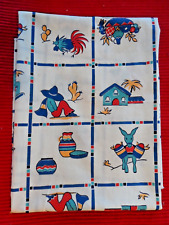 Vintage 1940's Fabric Southwest in Squares 35