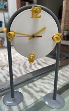 ORIGINAL 80S POSTMODERN ABSTRACT VINTAGE DESK TABLE CLOCK MADE IN GERMANY UNIQUE picture