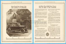 1920 Essex Motors Detroit MI Open Car Antique Automobile Puritan Statue print ad picture
