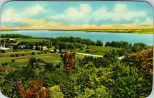 Upper Peoria Lake Scenic Highway At Peoria Illinois 1953 Postcard  picture