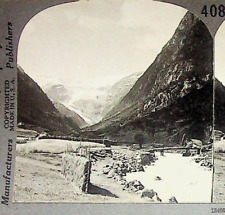 Buarbreen Glacier Jordal Valley Norway Photograph Keystone Stereoview Card picture