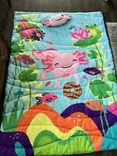 GIRL SCOUTS Puffy Camp Blanket & Plush Axolotl Pillow cookie reward 2024 LBB picture