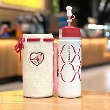 2024 China Starbucks Valentine'Day 19oz Double Drink SS Tumbler With Knitted Bag picture