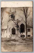 Real Photo RP First Presbyterian Church At Lyons Iowa IA RPPC M40 picture