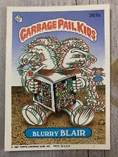 1987 Topps 9th Series Garbage Pail Kids #357b Blurry Blair-Red Dot/Blotch ERROR picture