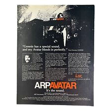 Arp Avatar Synthesizer Vintage 70s Print Ad Guitar Music Daryl Steurmer Genesis picture