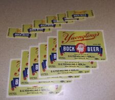 6 pack Yuengling Bock Beer Label Sets 1934 Unused Never On Bottles Pottsville,Pa picture
