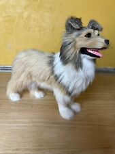 Realistic Collie Sheltie Standing Dog 9” Tall X 10” Wide Figure picture