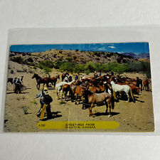 Dighton Kansas Horse Rancher Rembrant Card 1954 Postcard picture