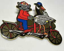 2003 Michigan Raccoon Bicycle Odyssey Of The Mind OM OotM Pin Pinback Button picture