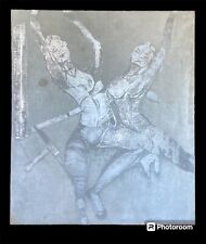 Mid Century Modern Dance Copper Print Plate Revere Trimetal picture