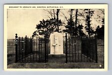 Stillwater NY-New York, Saratoga Battlefield Mon to Arnolds Leg Vintage Postcard picture