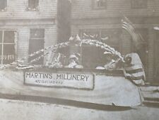 vtg 1920’s martins millinery 422 broadway parade float photo Greenville Ohio picture