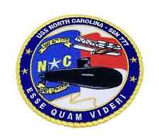 USS North Carolina SSN-777 Patch – Plastic Backing picture