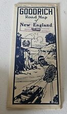 Vintage 1919 Goodrich National Touring Bureau Road Map of Northern New England picture